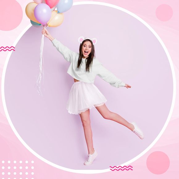 Halloween Bear Costume Accessoriess Set Bear Ear Headband Tutu Skirt For🤙 - Picture 4 of 7